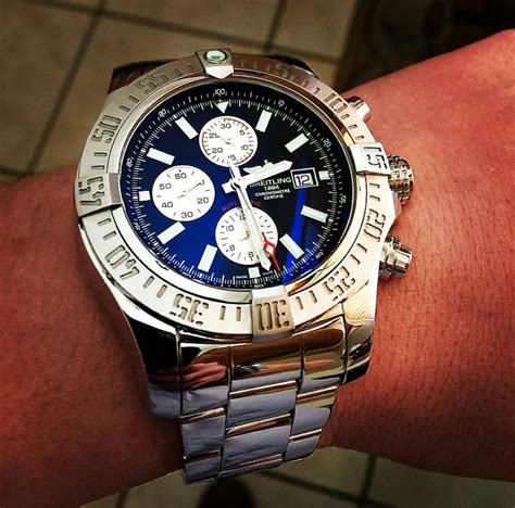 breitling super avenger on wrist